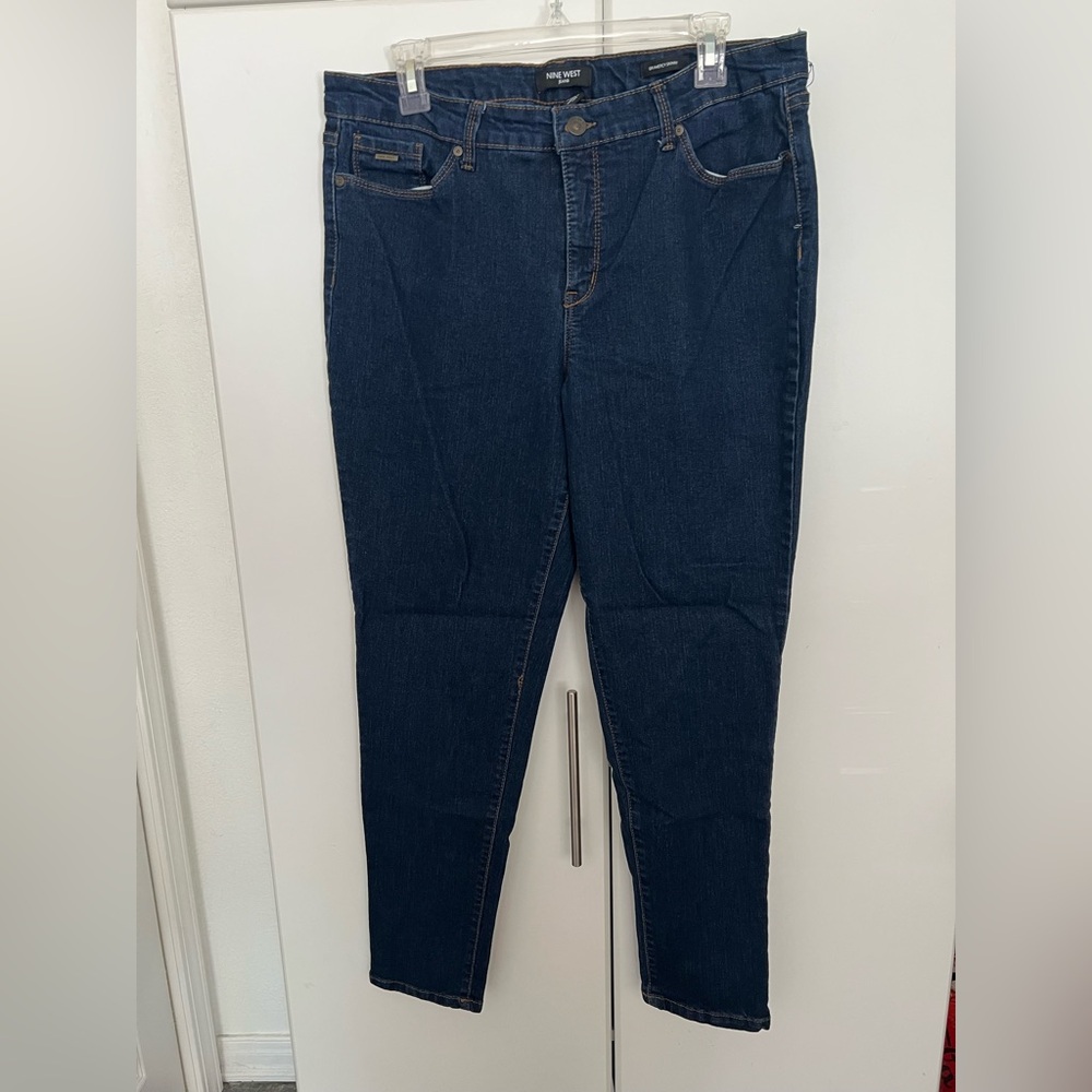 Nine West Dark Blue Skinny Jeans Sz 16